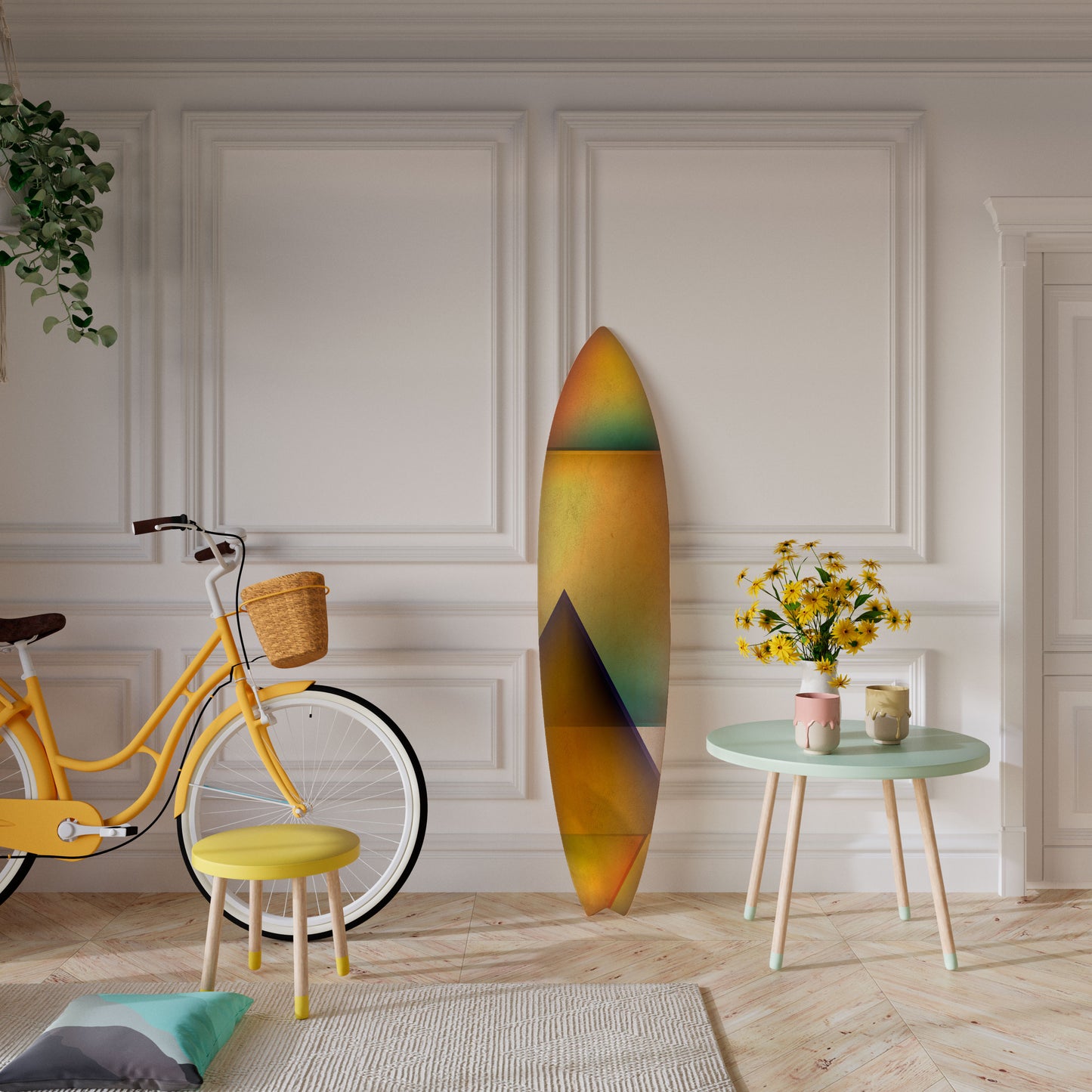 PIERCING SHARPNESS Decorative Plywood Surfboard