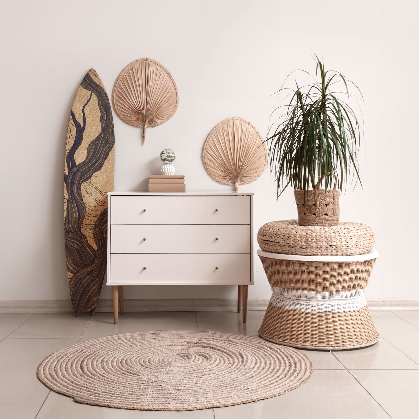 UNIFIED FRAGMENTS Decorative Plywood Surfboard