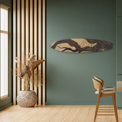 UNIFIED FRAGMENTS Decorative Plywood Surfboard