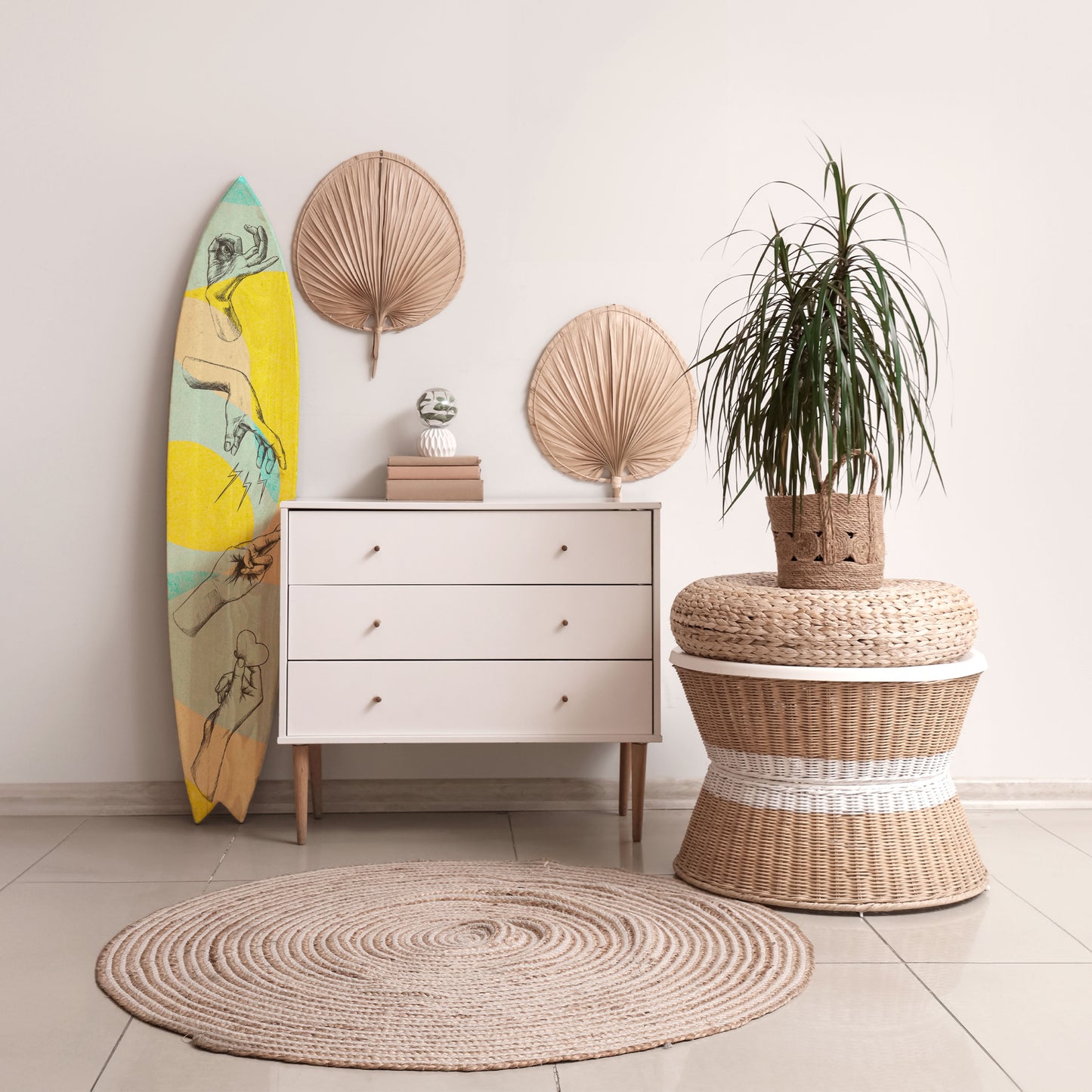 BODY LANGUAGE Decorative Plywood Surfboard
