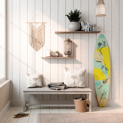 BODY LANGUAGE Decorative Plywood Surfboard