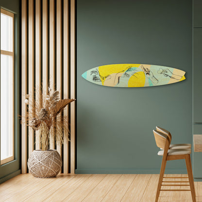 BODY LANGUAGE Decorative Plywood Surfboard