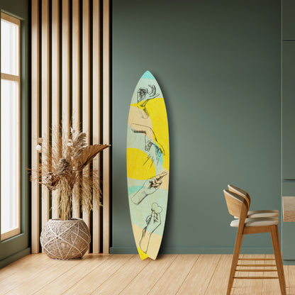 BODY LANGUAGE Decorative Plywood Surfboard