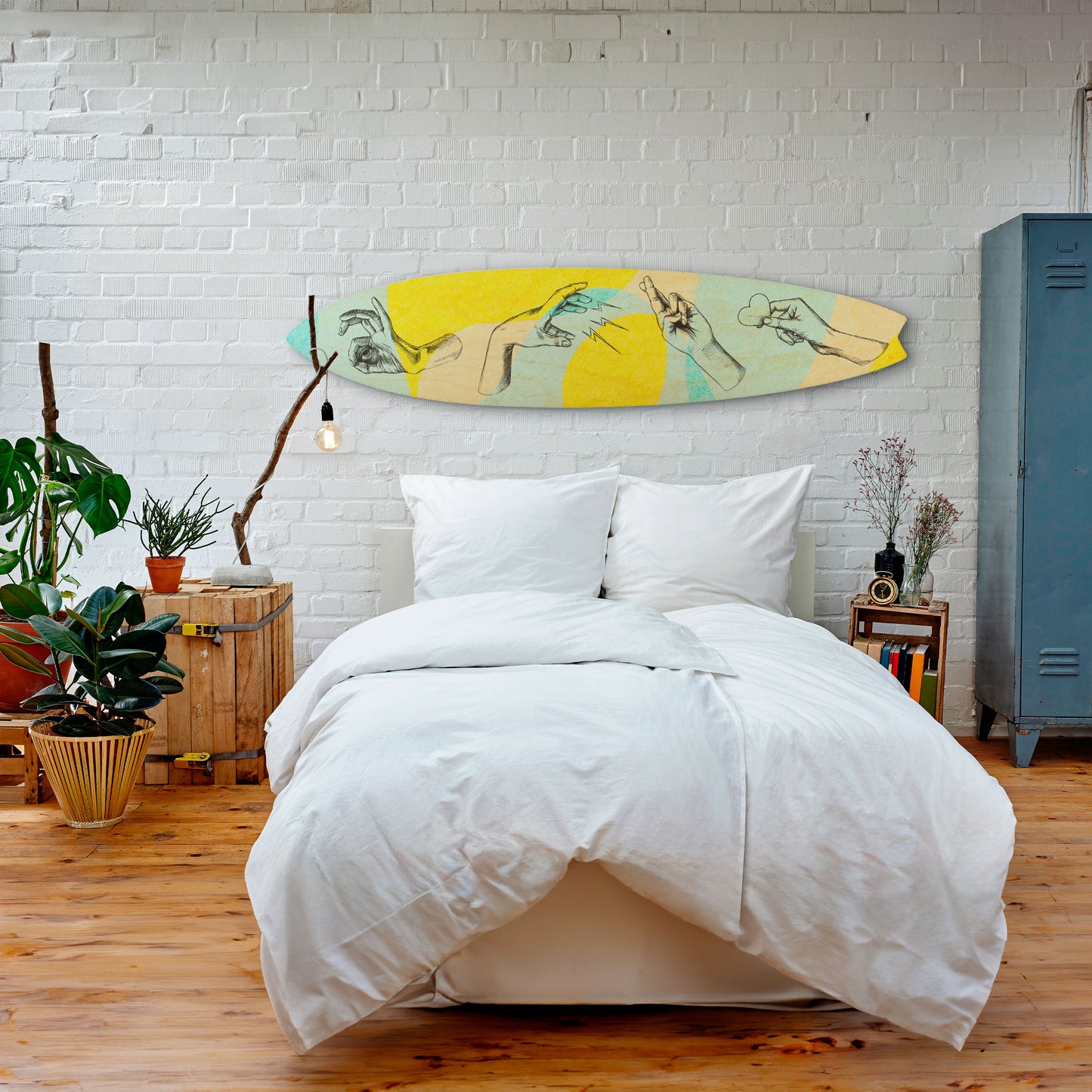 BODY LANGUAGE Decorative Plywood Surfboard