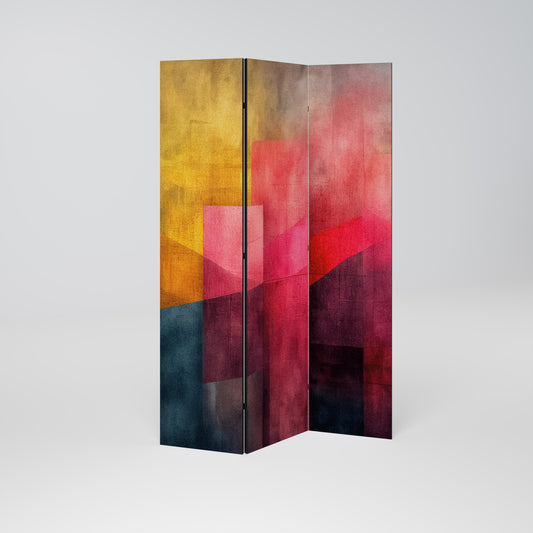 Pareti divisorie decorative a 3 pannelli COLORFUL SOUNDS
