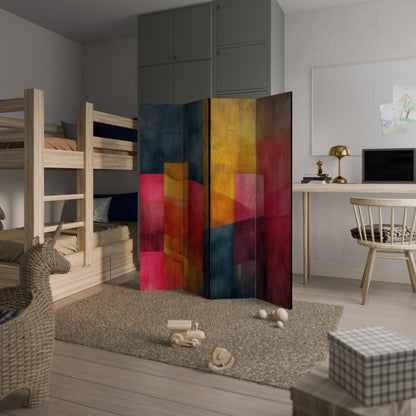 Pareti divisorie decorative a 4 pannelli COLORFUL SOUNDS