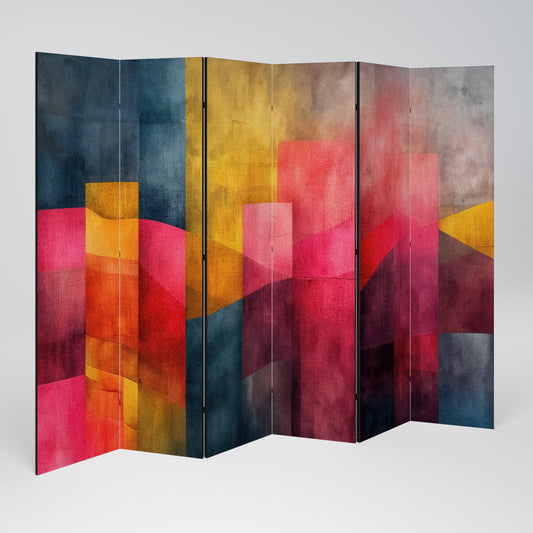 Pareti divisorie decorative a 6 pannelli COLORFUL SOUNDS