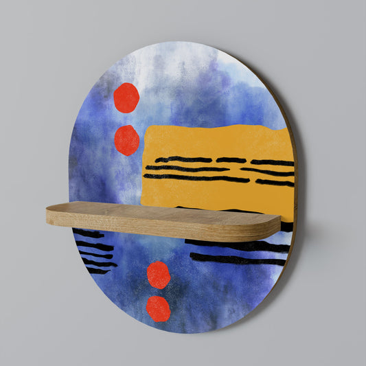 Mensola ovale NIGHTFALL VIBRANCE effetto rovere