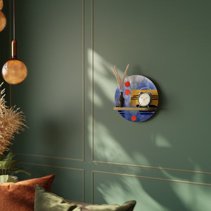 Mensola rotonda NIGHTFALL VIBRANCE effetto rovere
