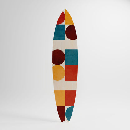 GEOMETRIC PUZZLE Decorative Plywood Surfboard