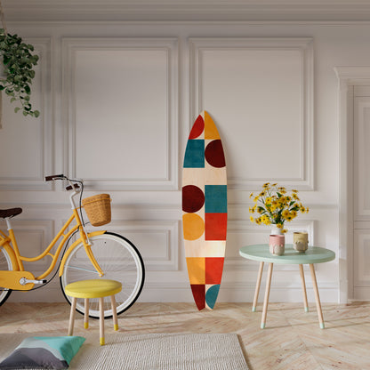 GEOMETRIC PUZZLE Decorative Plywood Surfboard