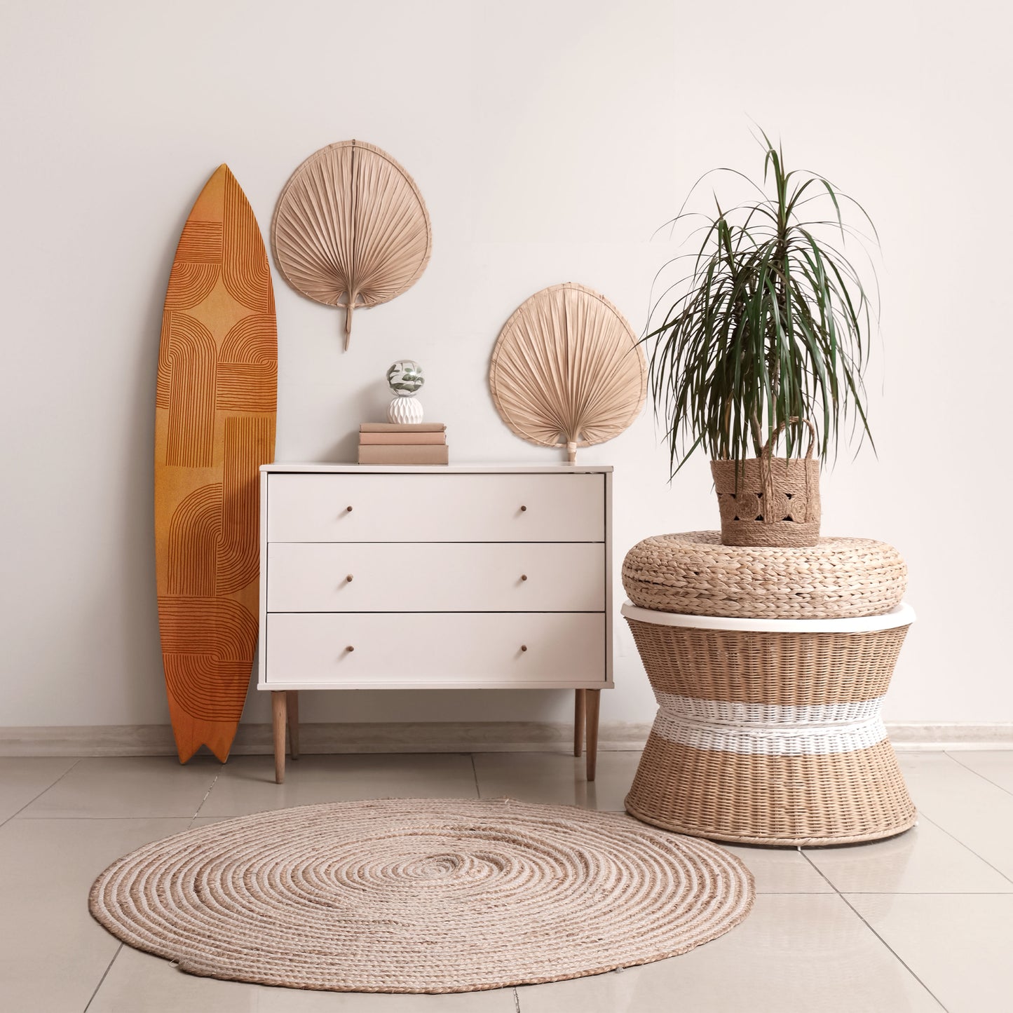 STRENGTHENING RELATION Surfboard Decorative Panel