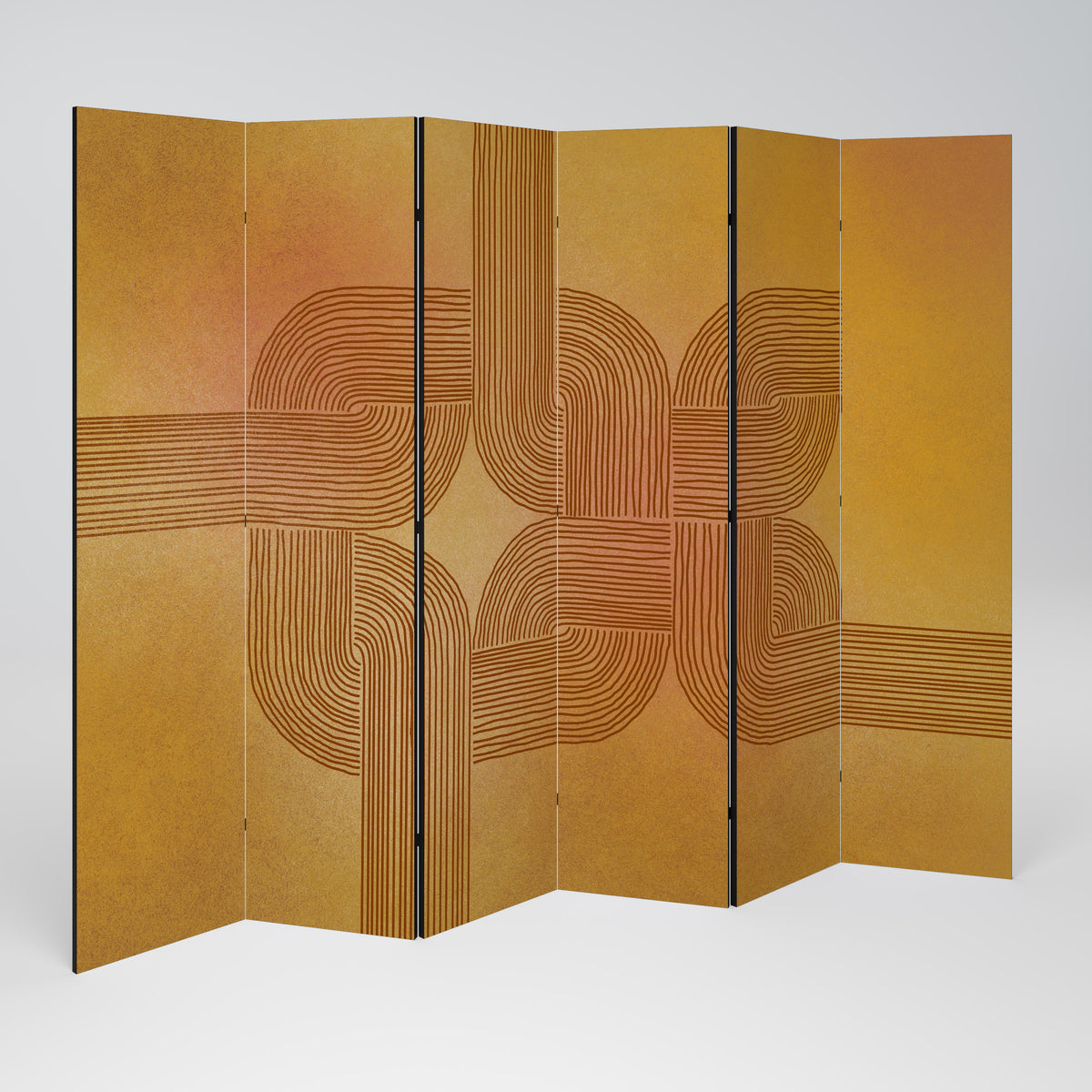 STRENGTHENING RELATION Decorative 6-Panel Room Divider