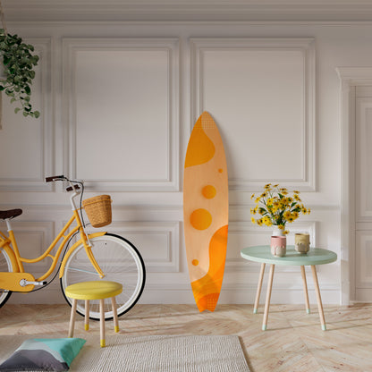 ORANGE ARRANGEMENT Decorative Plywood Surfboard