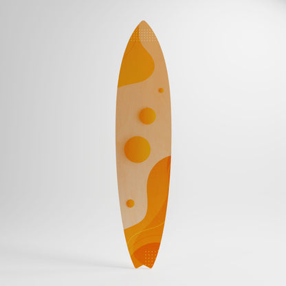 ORANGE ARRANGEMENT Decorative Plywood Surfboard