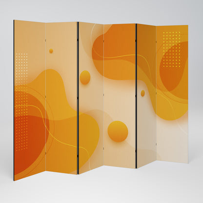 ORANGE ARRANGEMENT - Divisorio decorativo per ambienti a 6 pannelli