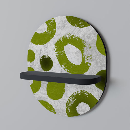Mensola ovale GREEN RHAPSODY in finitura nera