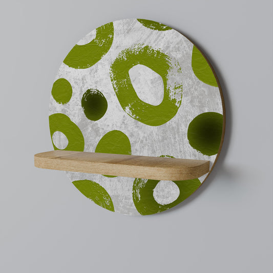 Mensola rotonda GREEN RHAPSODY in effetto rovere