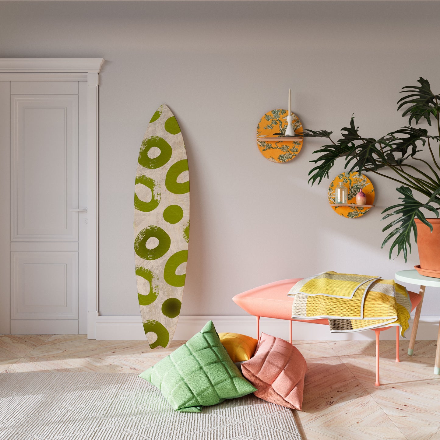 GREEN RHAPSODY Surfboard Decorative Panel