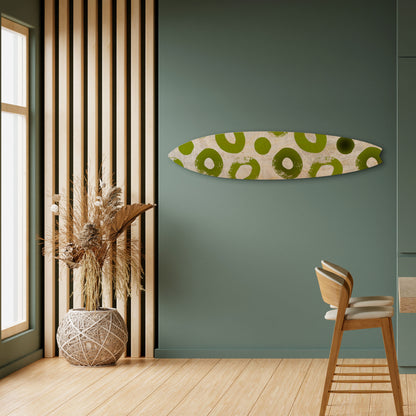 GREEN RHAPSODY Decorative Plywood Surfboard