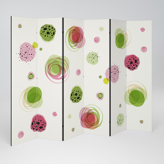 Divisorio decorativo per ambienti a 6 pannelli COLORFUL COSMOS