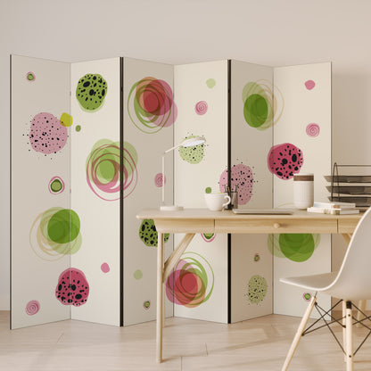 Divisorio decorativo per ambienti a 6 pannelli COLORFUL COSMOS
