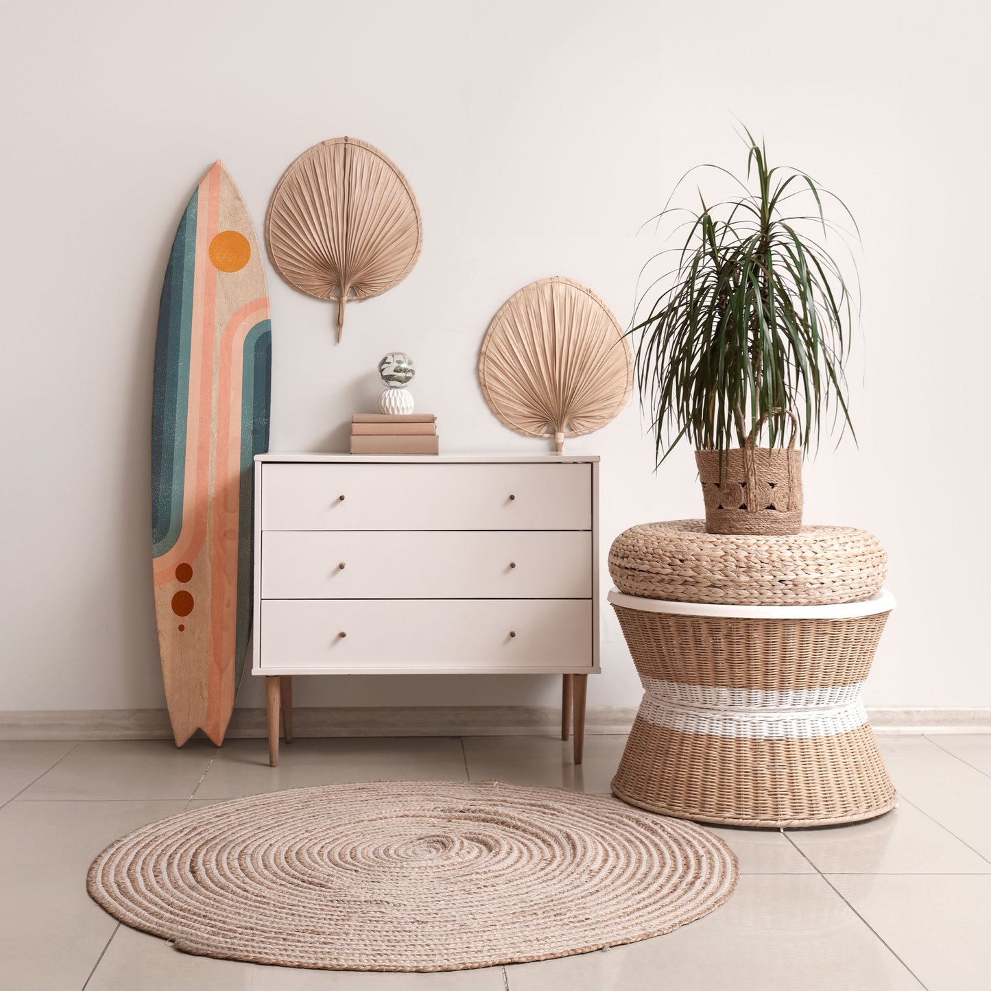 TWO HALVES Decorative Plywood Surfboard