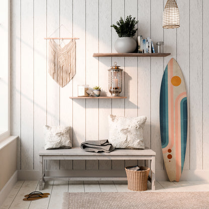 TWO HALVES Decorative Plywood Surfboard