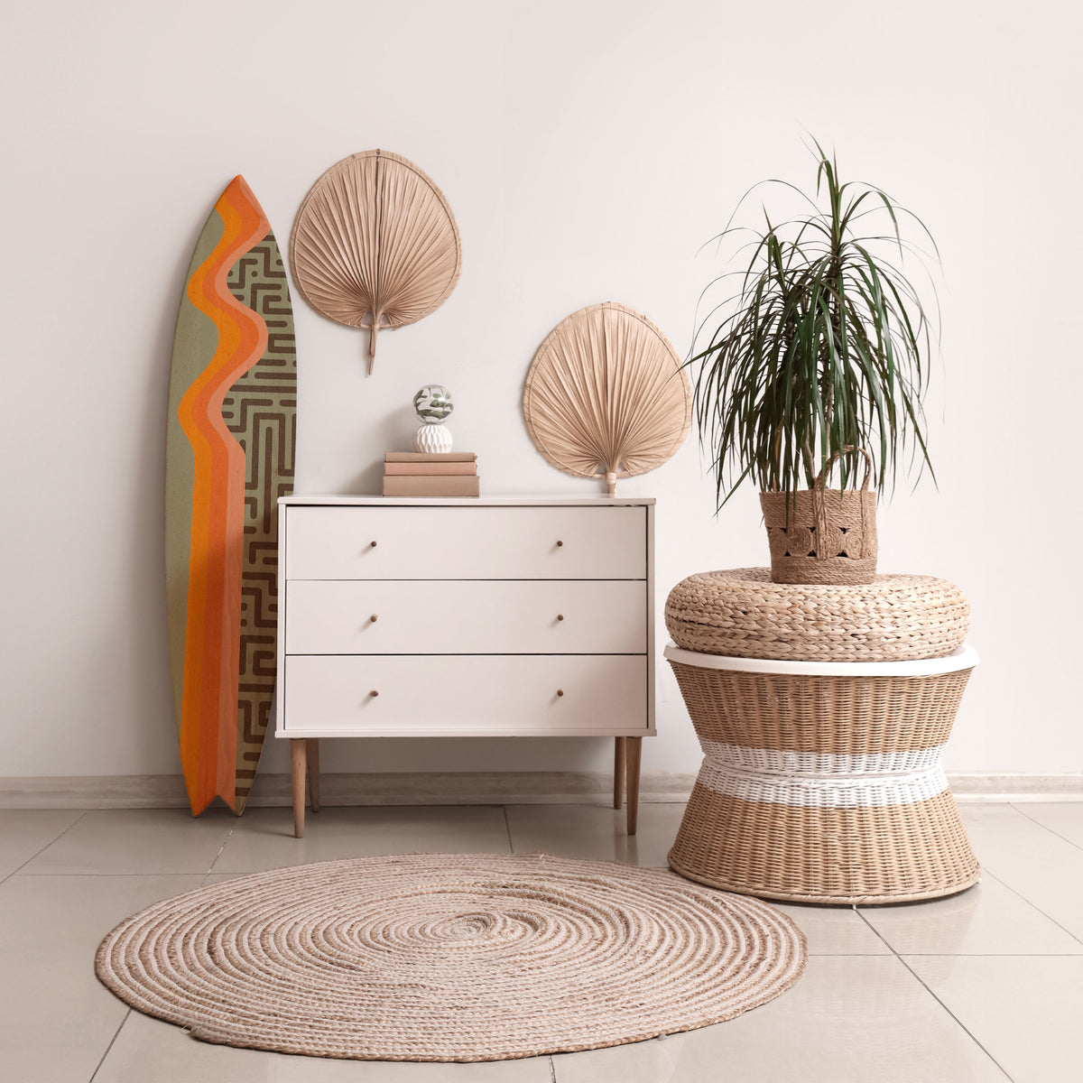 SIMPLE SOLUTIONS Surfboard Decorative Panel