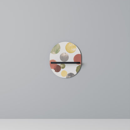 FLEETING HAPPINESS Oval Art Shelf In Black Finish