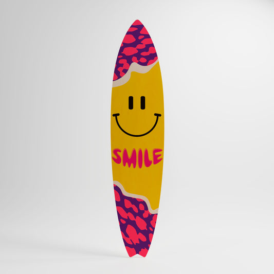 KEEP SMILING Decorative Plywood Surfboard