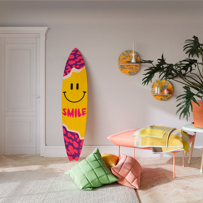KEEP SMILING Decorative Plywood Surfboard