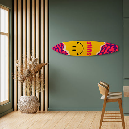 KEEP SMILING Decorative Plywood Surfboard
