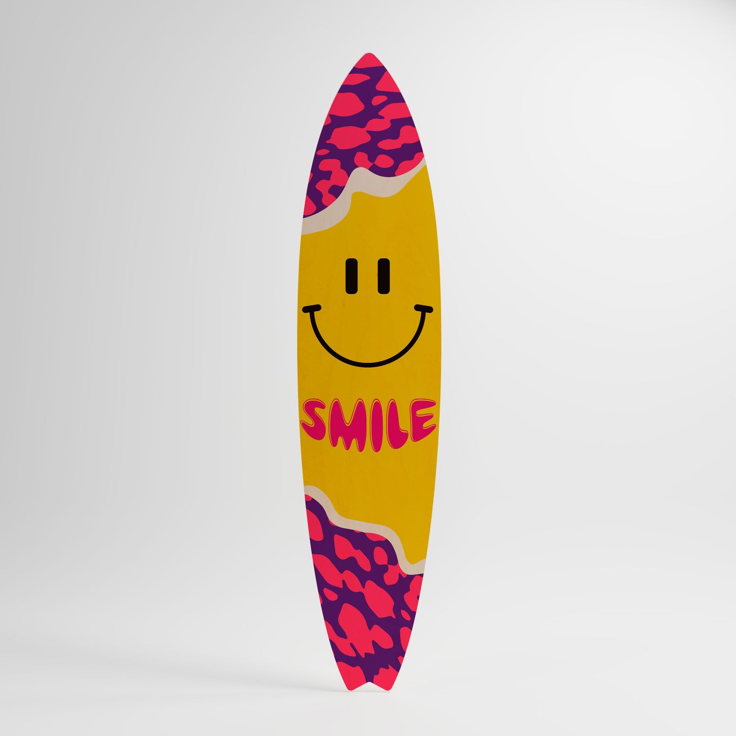 KEEP SMILING Decorative Plywood Surfboard
