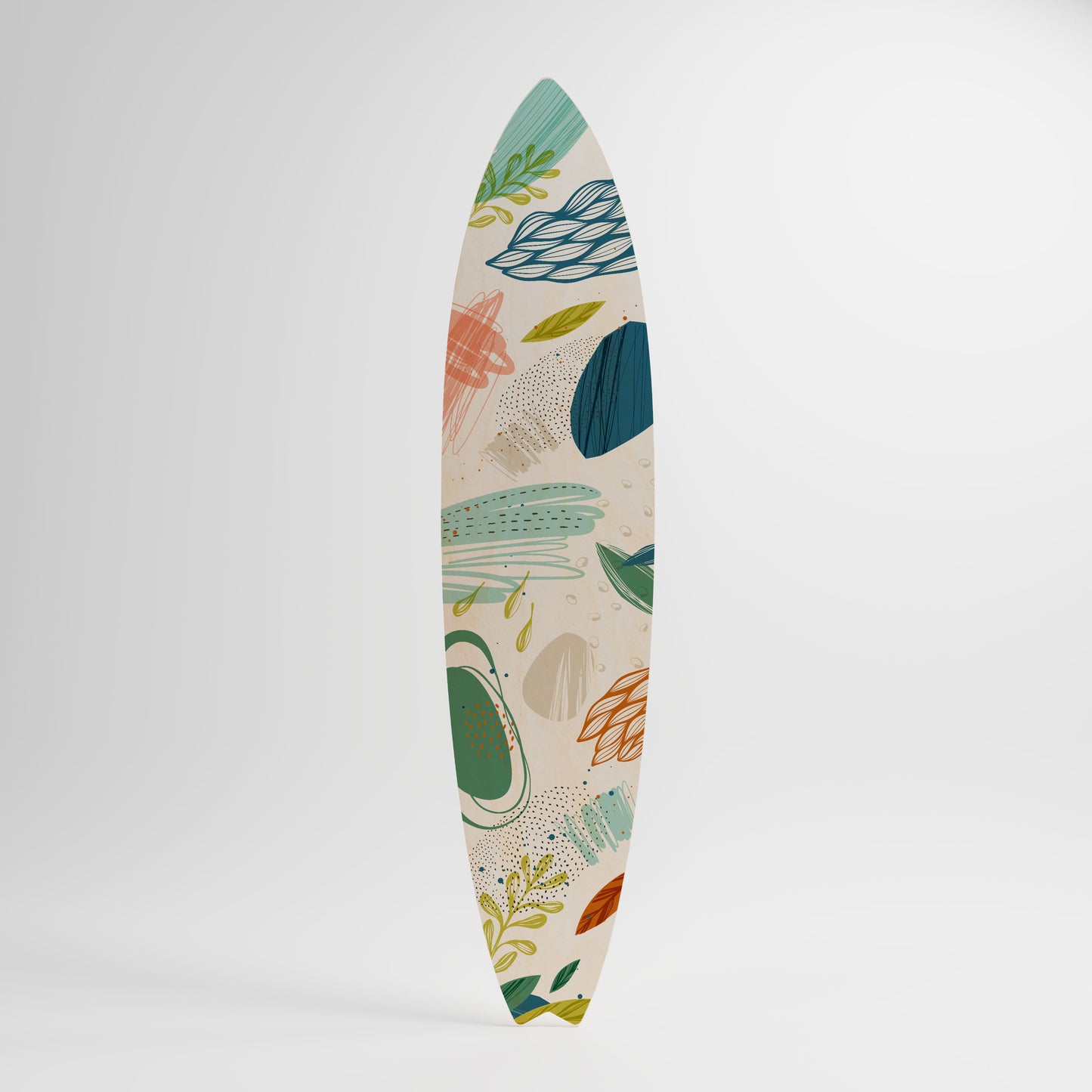 BOTANICAL HURRICANE Decorative Plywood Surfboard