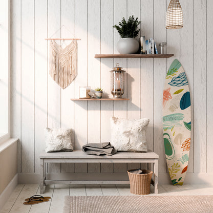 BOTANICAL HURRICANE Decorative Plywood Surfboard