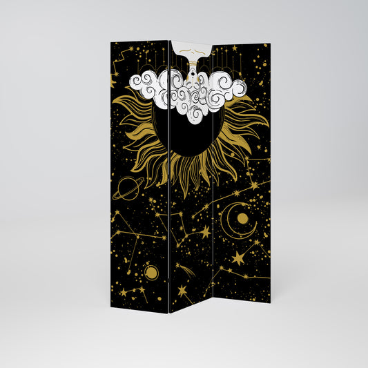 STELLAR CONSTELLATIONS Divisorio decorativo per ambienti a 3 pannelli