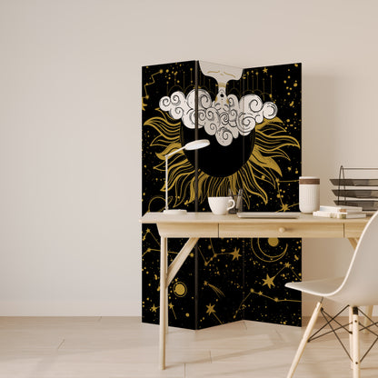 STELLAR CONSTELLATIONS Divisorio decorativo per ambienti a 3 pannelli