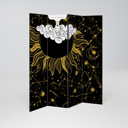 STELLAR CONSTELLATIONS Divisorio decorativo per ambienti a 4 pannelli