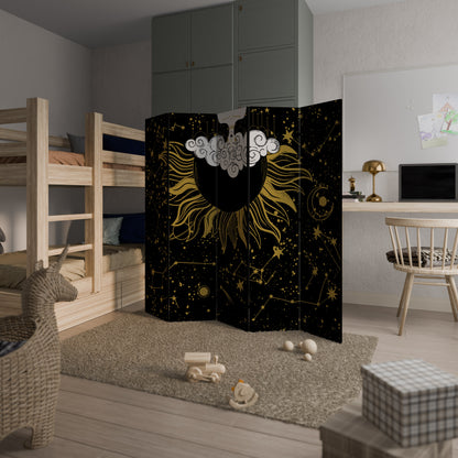 STELLAR CONSTELLATIONS Divisorio decorativo per ambienti a 5 pannelli