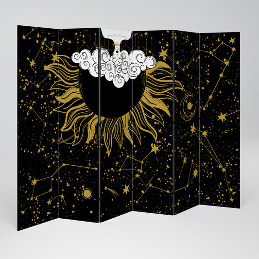 STELLAR CONSTELLATIONS Divisorio decorativo per ambienti a 6 pannelli