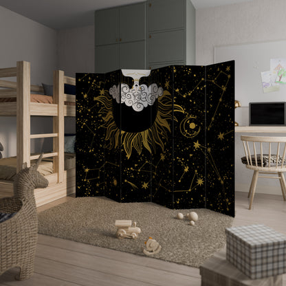 STELLAR CONSTELLATIONS Divisorio decorativo per ambienti a 6 pannelli