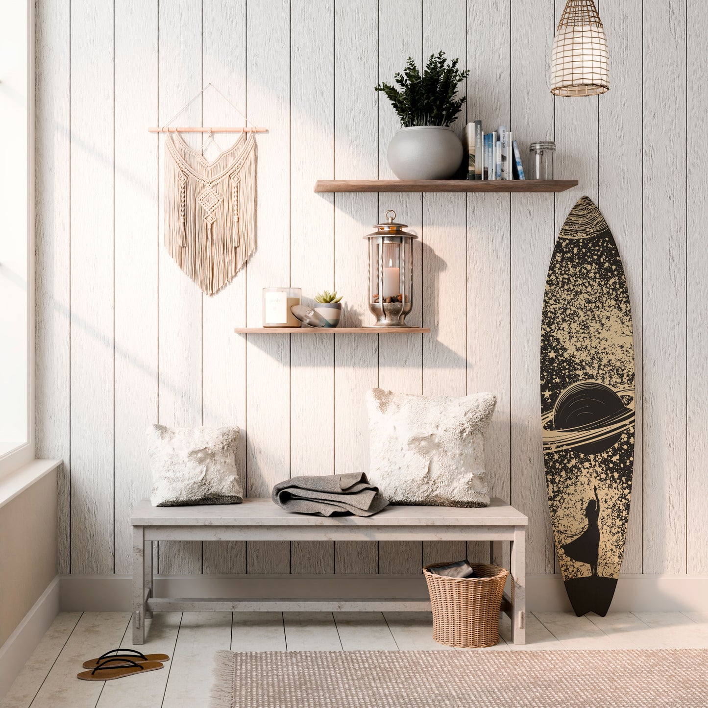BRILLIANT UNIVERSE Decorative Plywood Surfboard