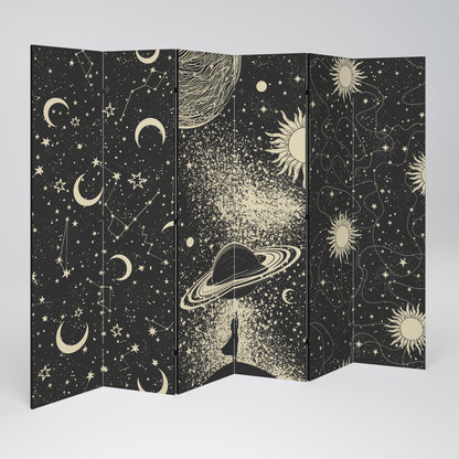 BRILLIANT UNIVERSE Divisorio decorativo per ambienti a 6 pannelli