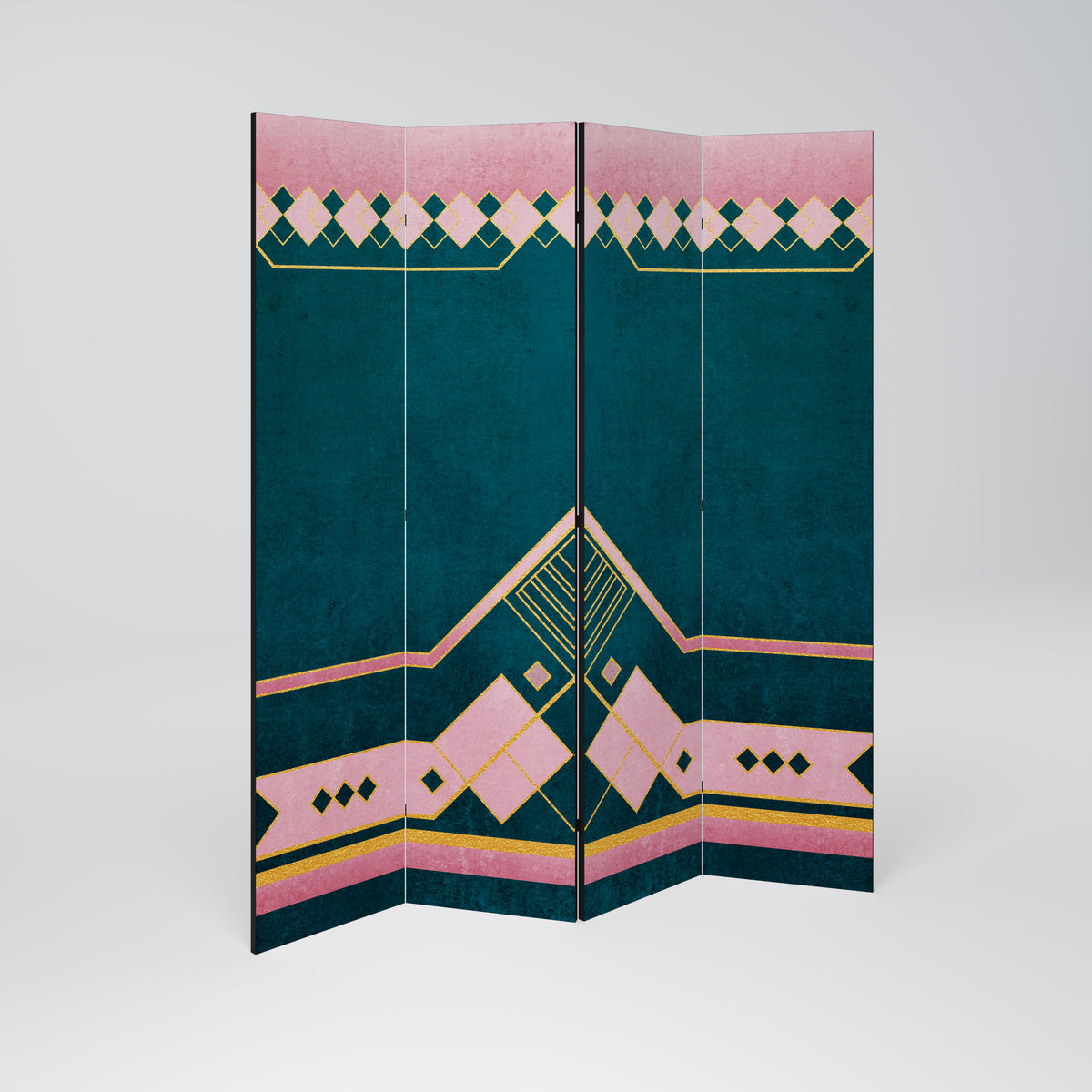 ROYAL COMPOSITION Decorative 4-Panel Room Divider