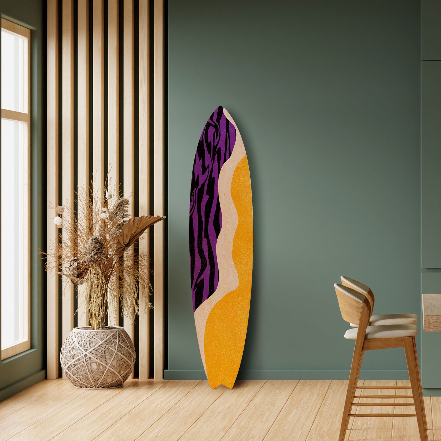 INDEPENDENT BORDER Decorative Plywood Surfboard