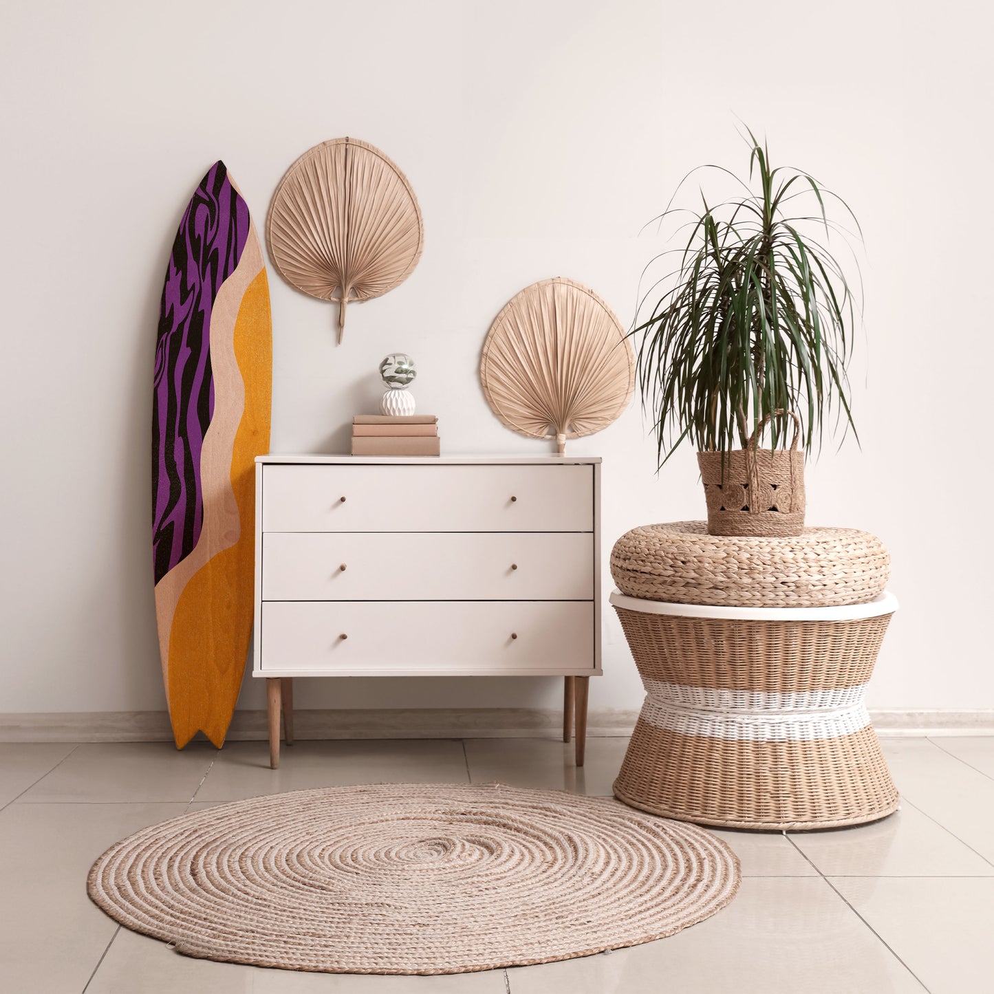 INDEPENDENT BORDER Decorative Plywood Surfboard