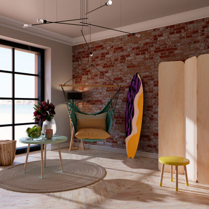 INDEPENDENT BORDER Decorative Plywood Surfboard