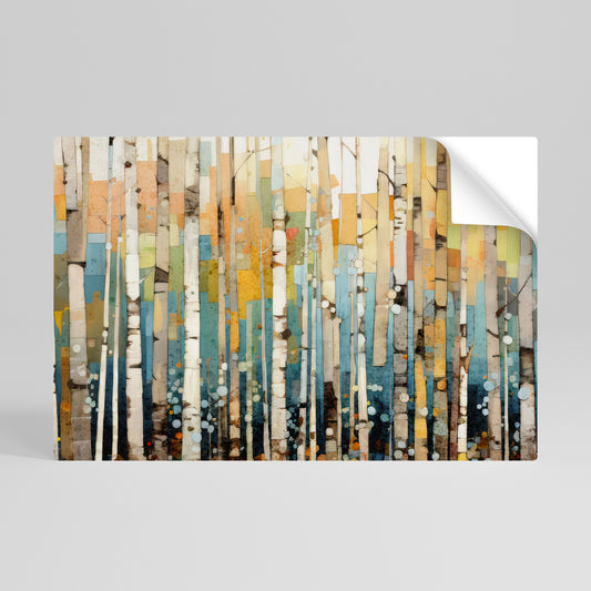BIRCH KALEIDOSCOPE Poster orizzontale staccabile e attaccabile