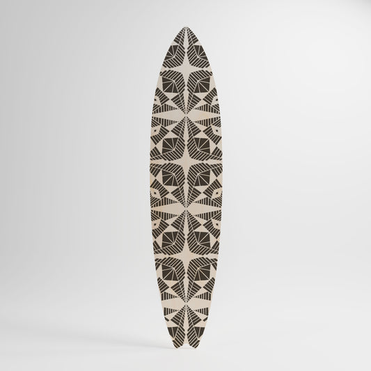 MONOCHROME NEXUS Decorative Plywood Surfboard